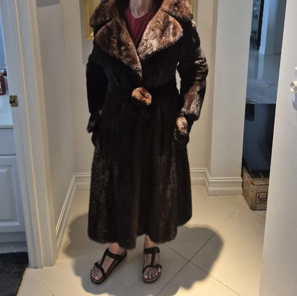 Mink Coat Vintage Sz 10 - Picture 6 of 16